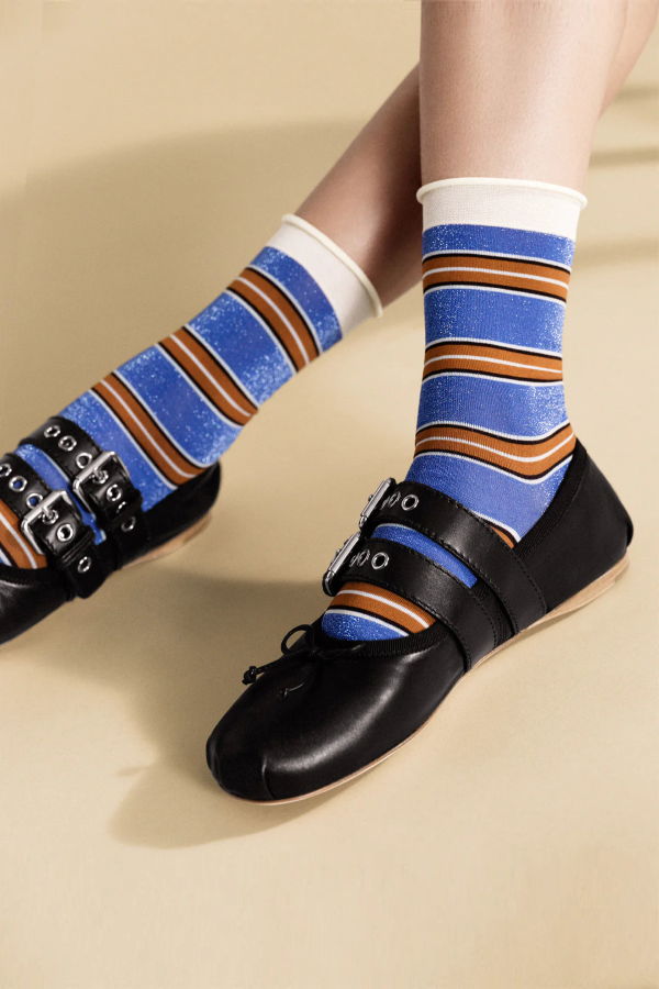 Hansel from Basel 70s Stripe Crew Socks
