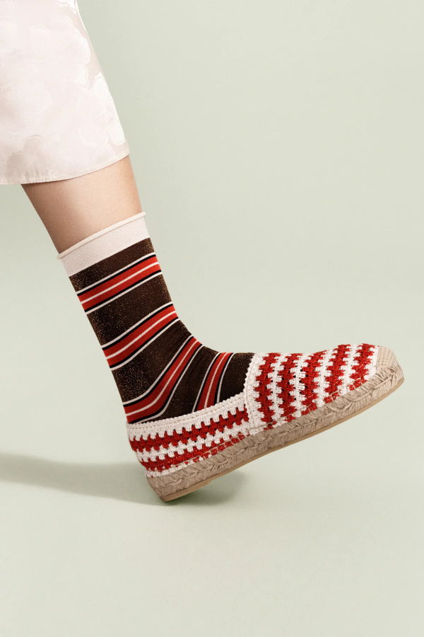 Hansel from Basel 70s Stripe Crew Socks