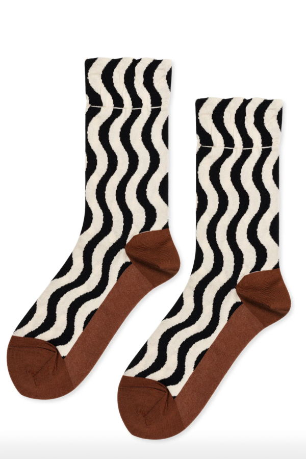 Hansel from Basel Riri Crew Socks - White