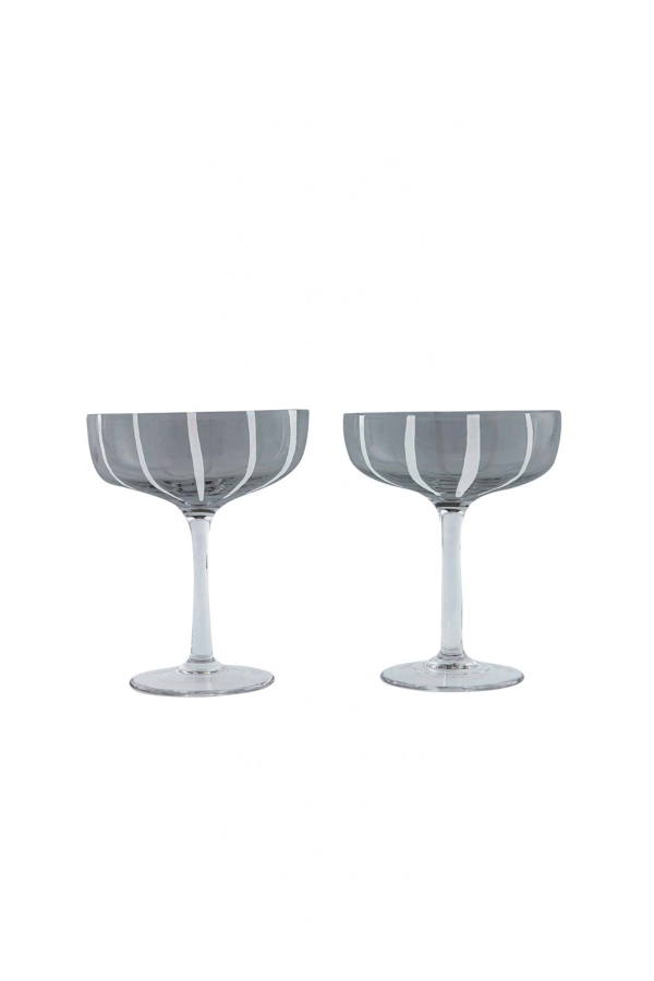 OYOY LIVING DESIGN Set of 2 Mizu Coupe Glass