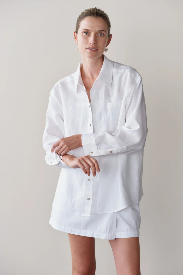 Donni. Linen Relaxed Shirt