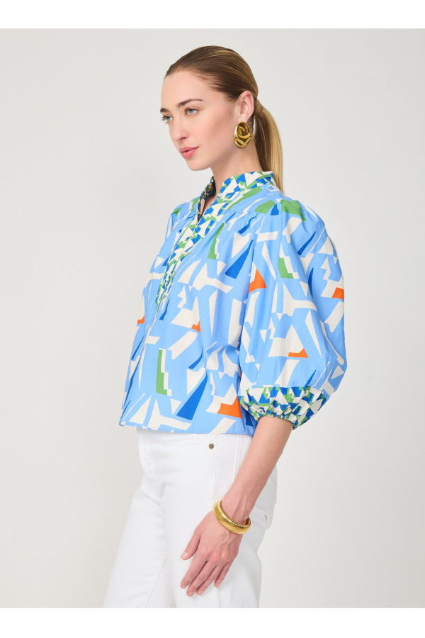 Gilner Farrar Bethany Blouse - Capri Print