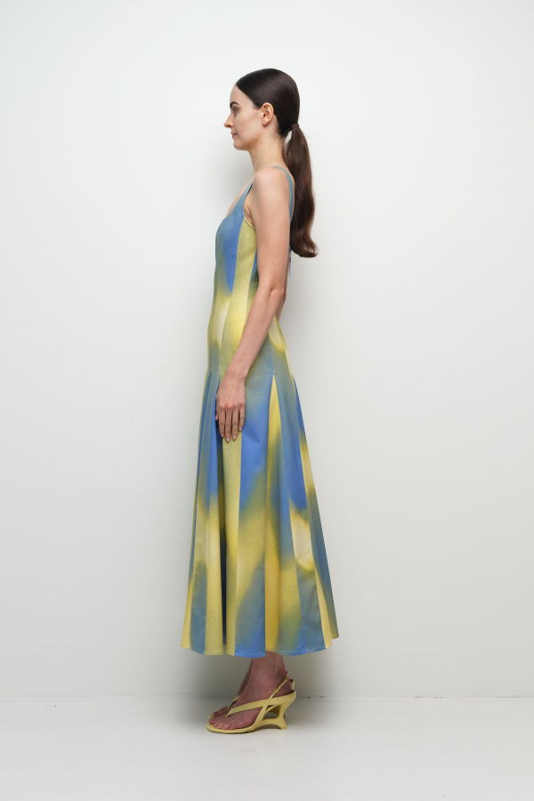 Jonathan Simkhai Lara Midi Dress - Golden Hour Twilight