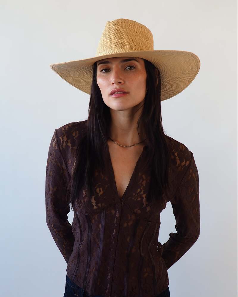 Clyde Caro Crochet Top Hat