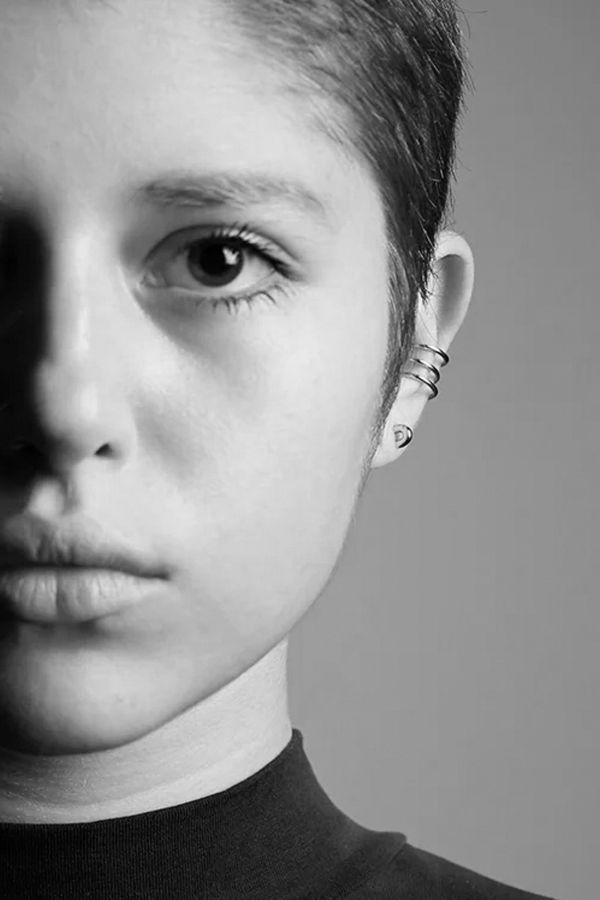 Fay Andrada Silver Kavio Studs Earrings