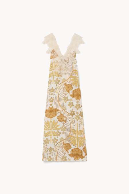 solin cosmic chiffon maxi dress by rodebjer Rodebjer Dress Solin