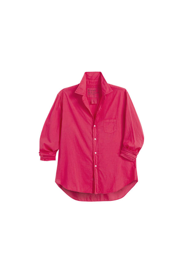 Frank & Eileen Eileen Relaxed Button-Up Shirt - Raspberry