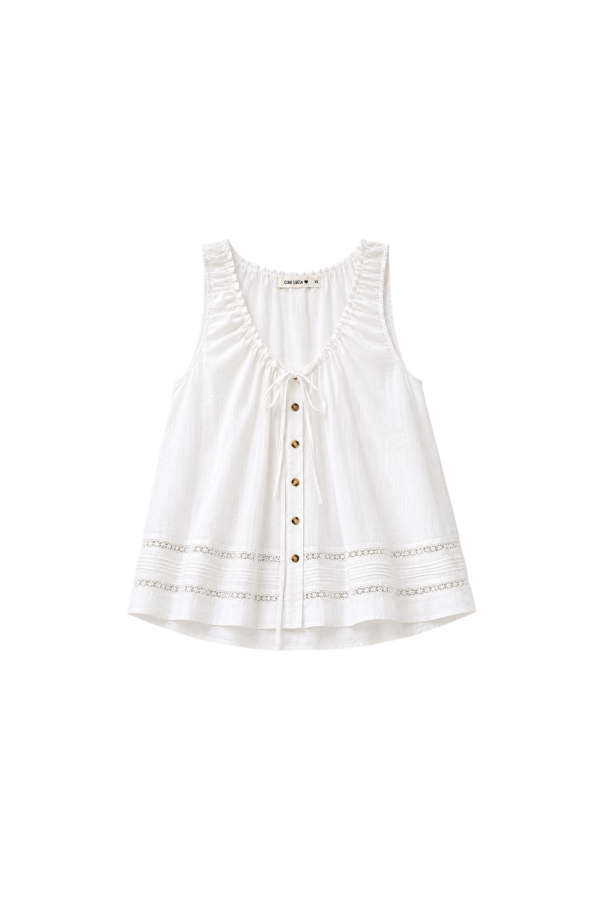 ciao lucia Eugenia Top - White