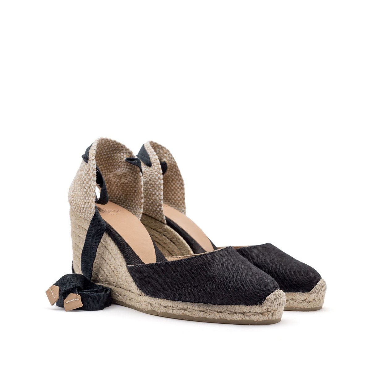Castaner 80mm Wedge Espadrilles - Black - Image 1 of 3
