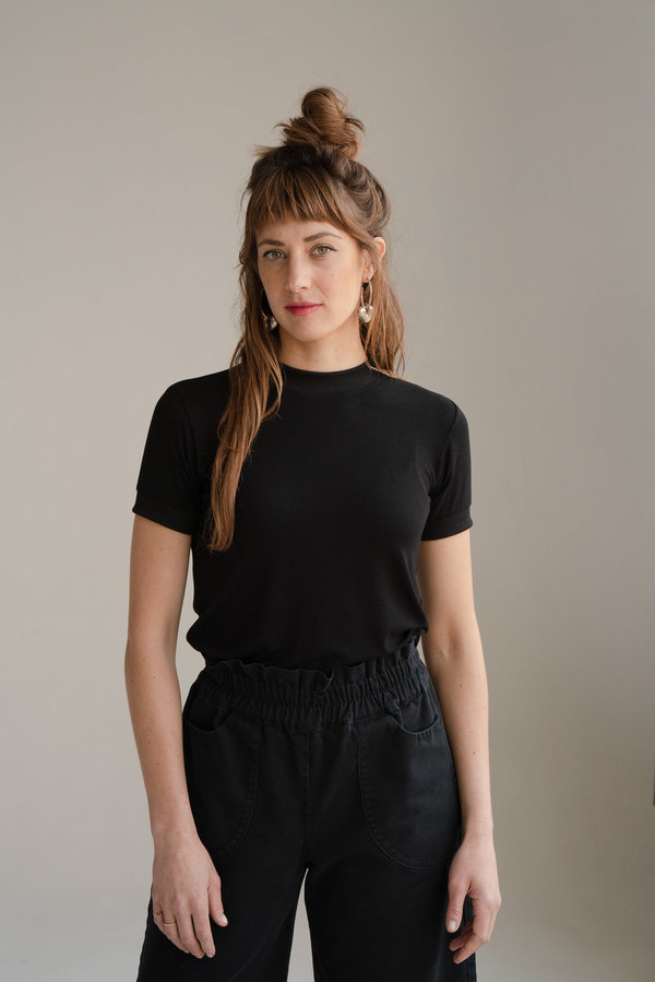 Don't Worry Baby Ringer Tee - Black Don't Worry Baby Ringer Tee - Black