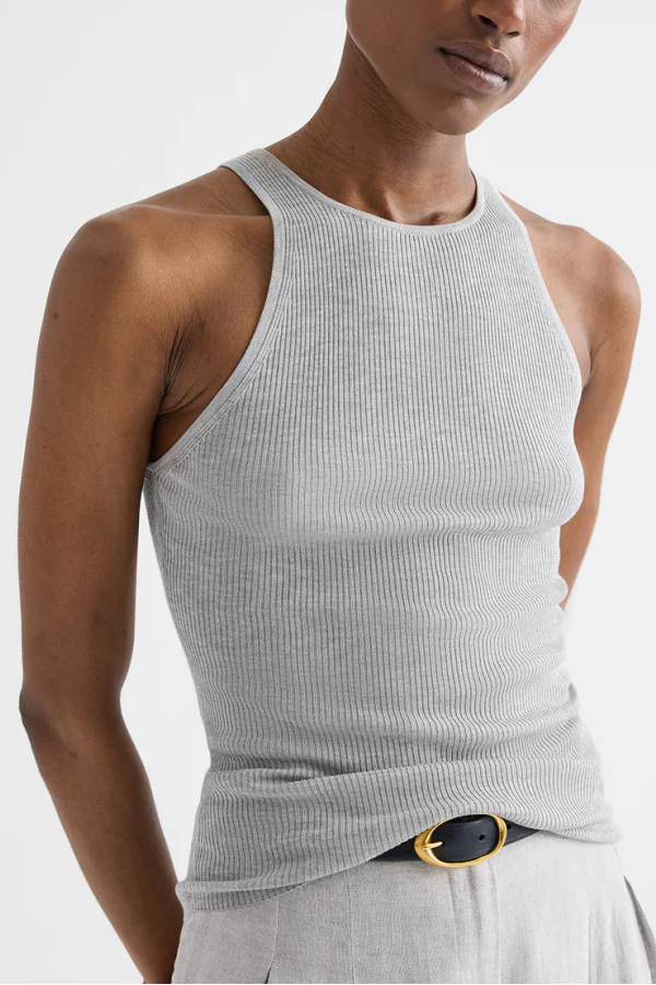 TWP Harbor Tank - Light Heather Grey