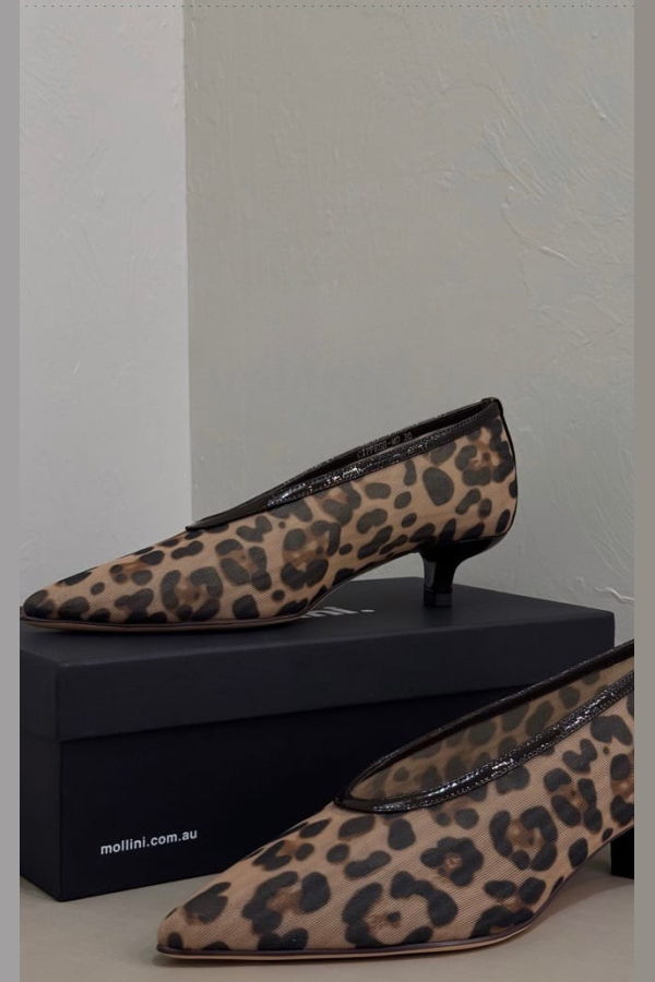 Mollini Cippesh Heels - Leopard Patent