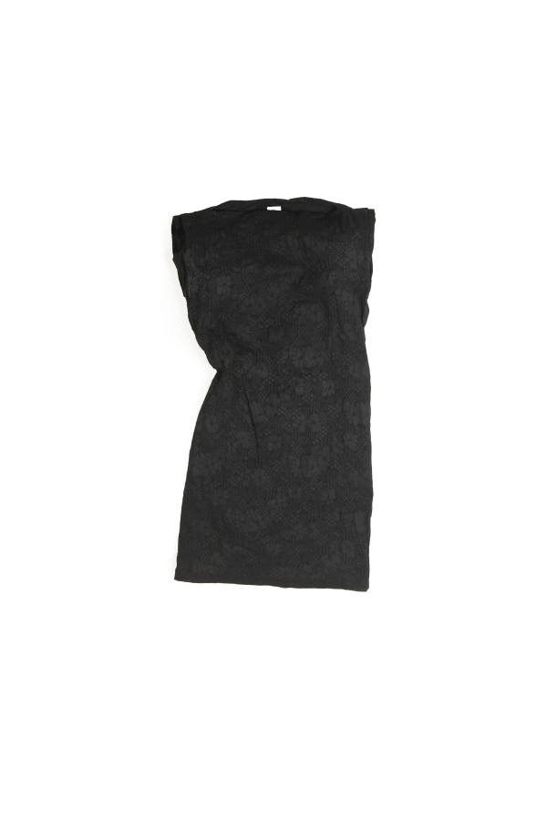 LWN Pinch Shift Floral Textured Cotton Dress