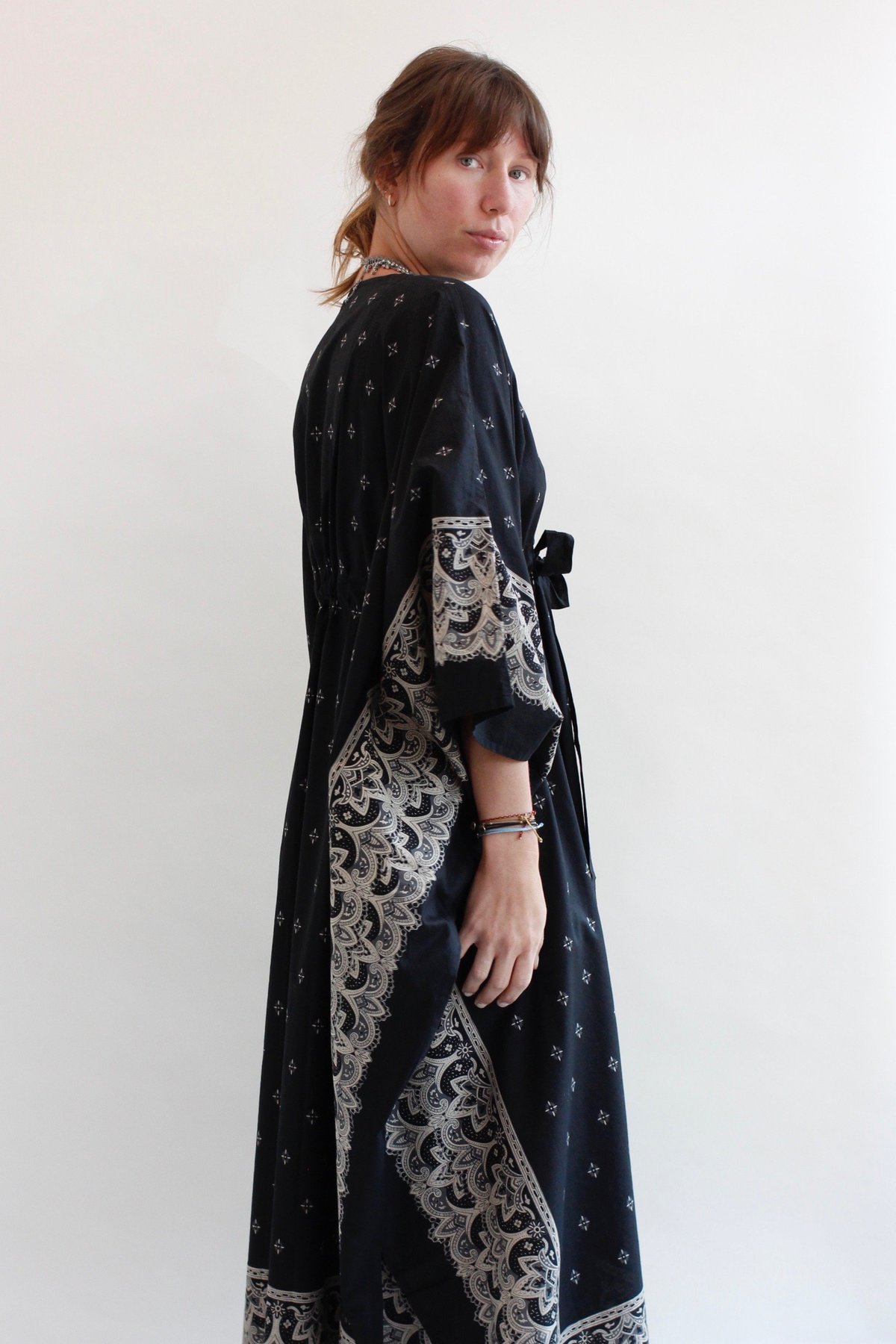 Visvim Dressing Visvim Bandana Kaftan Dress - black | Garmentory