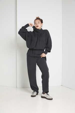 Black Crane Gathered Jumpsuits Black Crane Gathered Jumpsuits