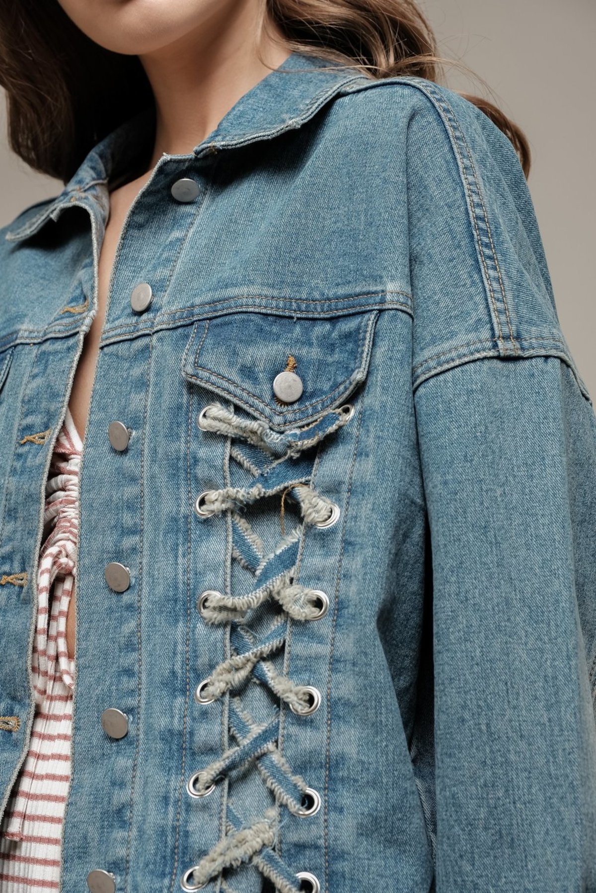 Moon River Zoe Jacket - BLUE - Image 2 of 4