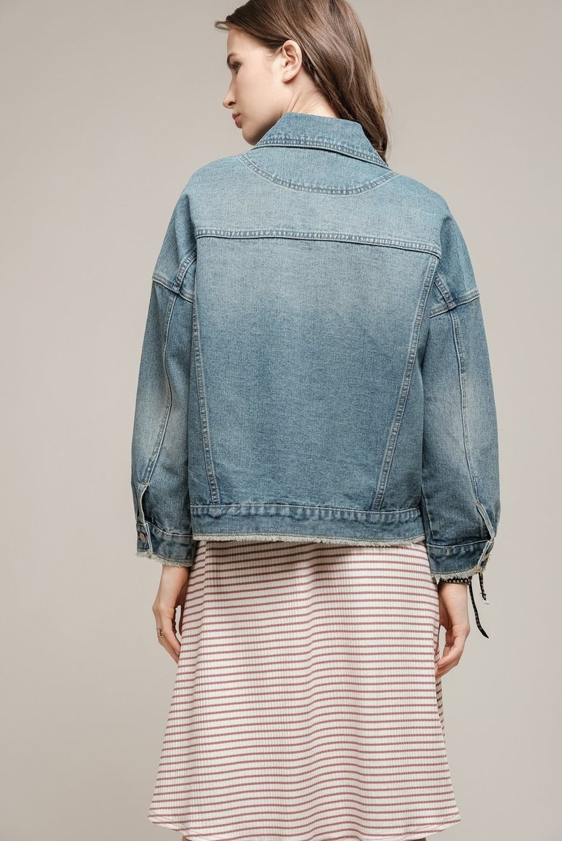 Moon River Zoe Jacket - BLUE
