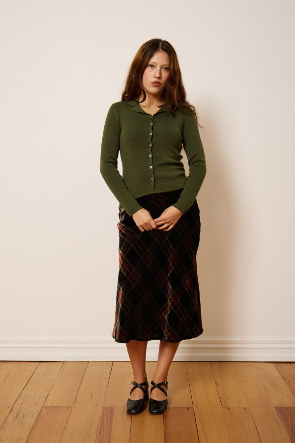 Penny Sage Rita Skirt (Tartan)