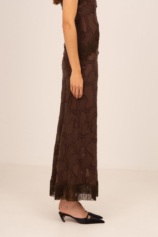 Carmen Says Balance Fringe Maxi Skirt