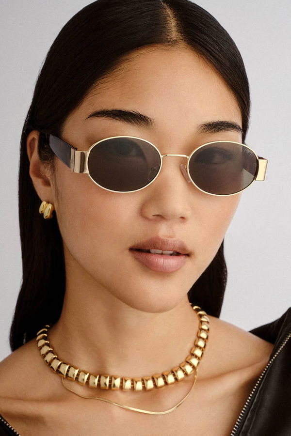 AIRE Mars Sunglasses - Gold/Dark Tort Frame