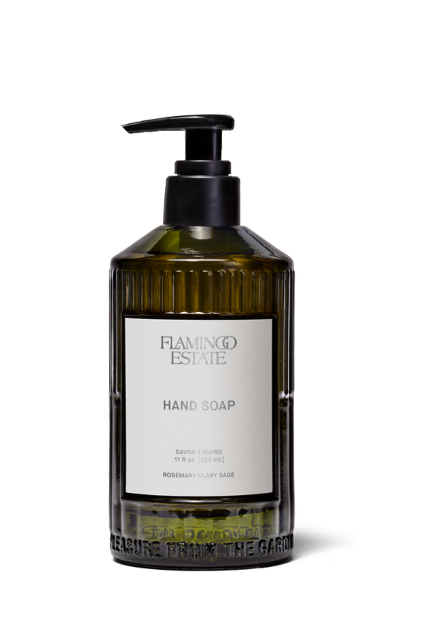 Flamingo Estate Rosemary Clary Sage Glass Hand Soap