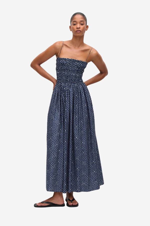 matteau drop waist dress Matteau Shirred drop-waist Dress | Brown