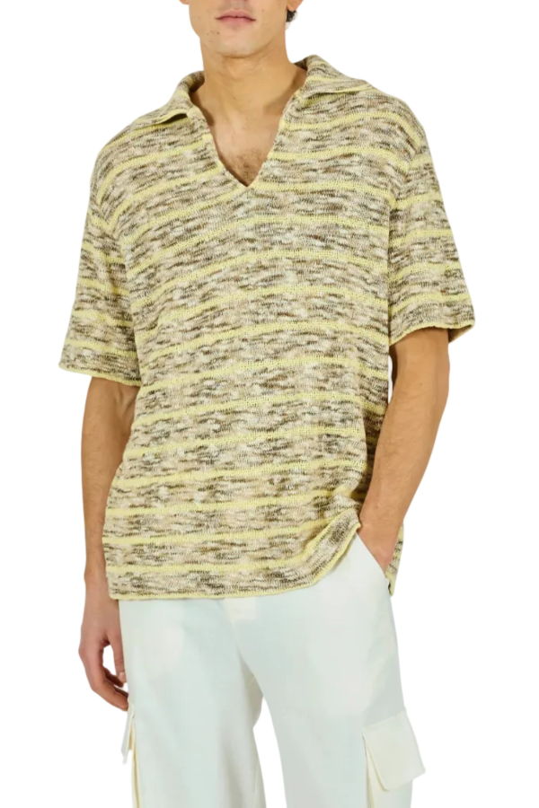 KROST Striped Knit Polo - Multi