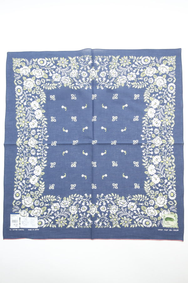 Kapital Fastcolor Selvedge Bandanna (Churchill Garden) 30x30