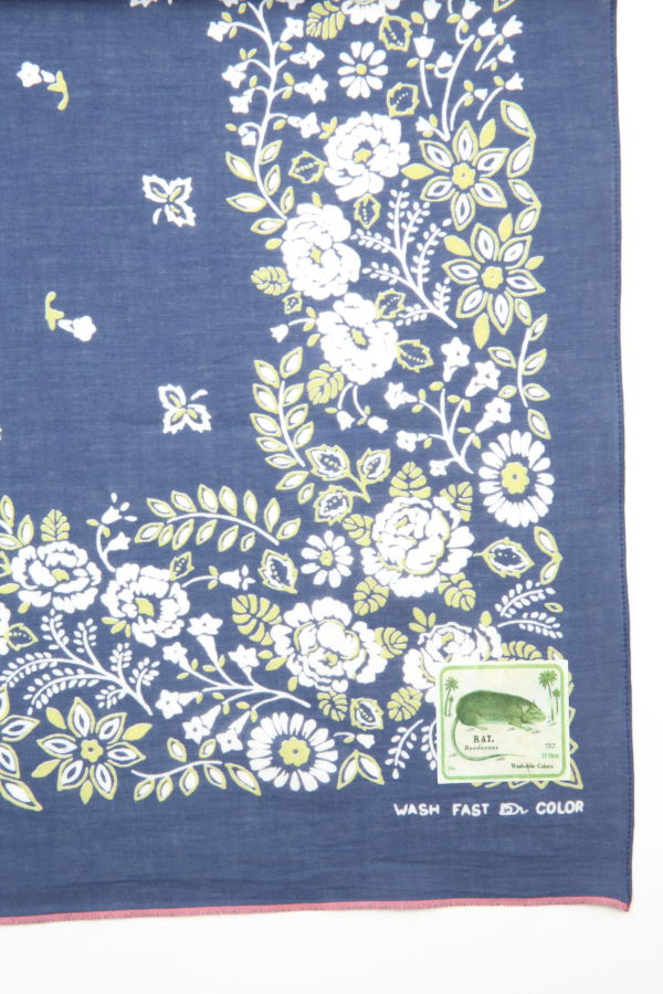 Kapital Fastcolor Selvedge Bandanna (Churchill Garden) 30x30