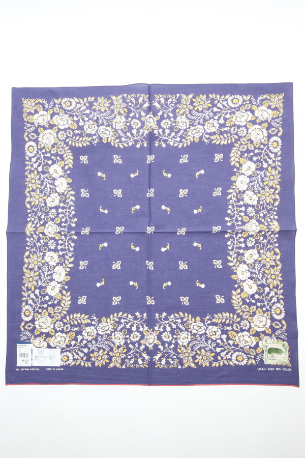Kapital Fastcolor Selvedge Bandanna (Churchill Garden) 30x30