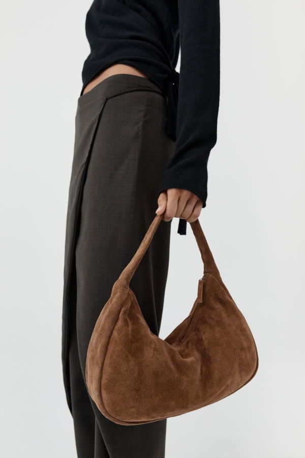 St. Agni Suede Large Bon Bon Bag