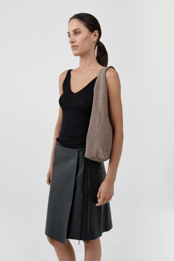 St. Agni Suede Soft Bag