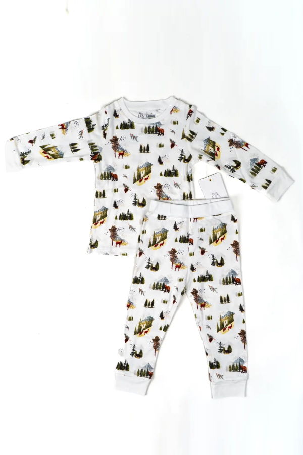 KIDS Mady & Max Bamboo Cotton Blend Two Piece Pajamas