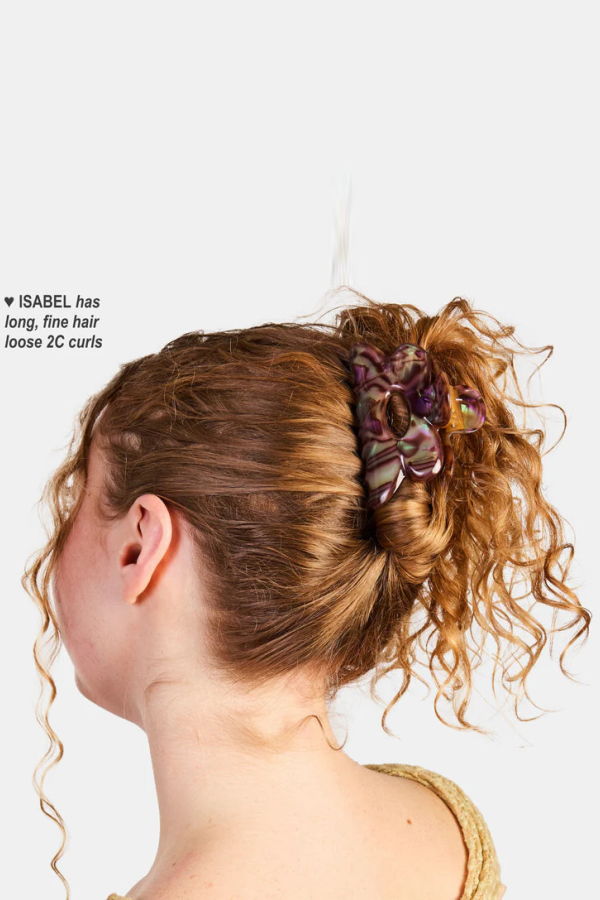 Chunks Purple Haze Flower Claw Clip