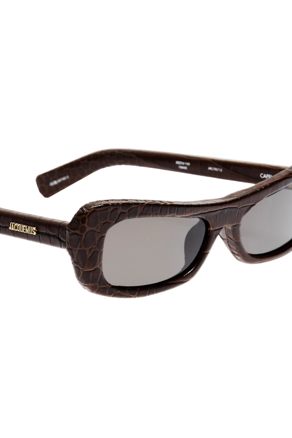 Linda Farrow x Jacquemus Capri Roc-Effect Sunglasses - Brown/Gold