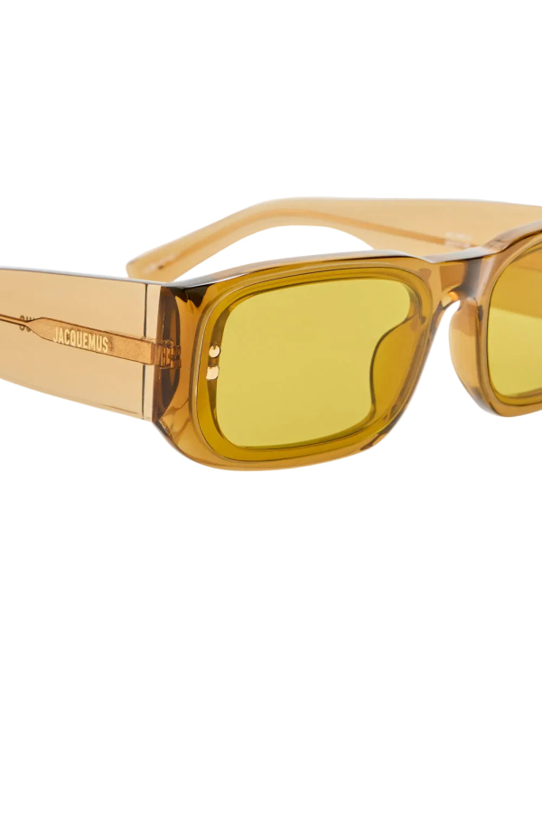 Linda Farrow x Jacquemus Pisco Sunglasses - Brown / Light Gold / Ochre