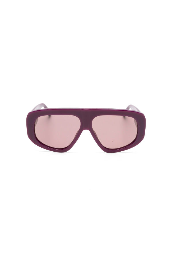 Linda Farrow X The Attico Milano Sunglasses - Purple/Silver