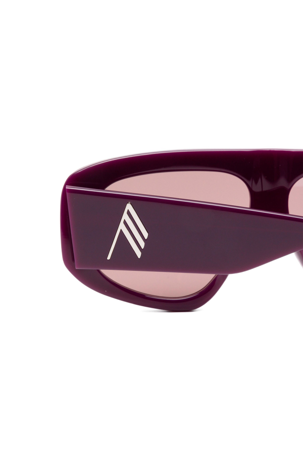 Linda Farrow X The Attico Milano Sunglasses - Purple/Silver