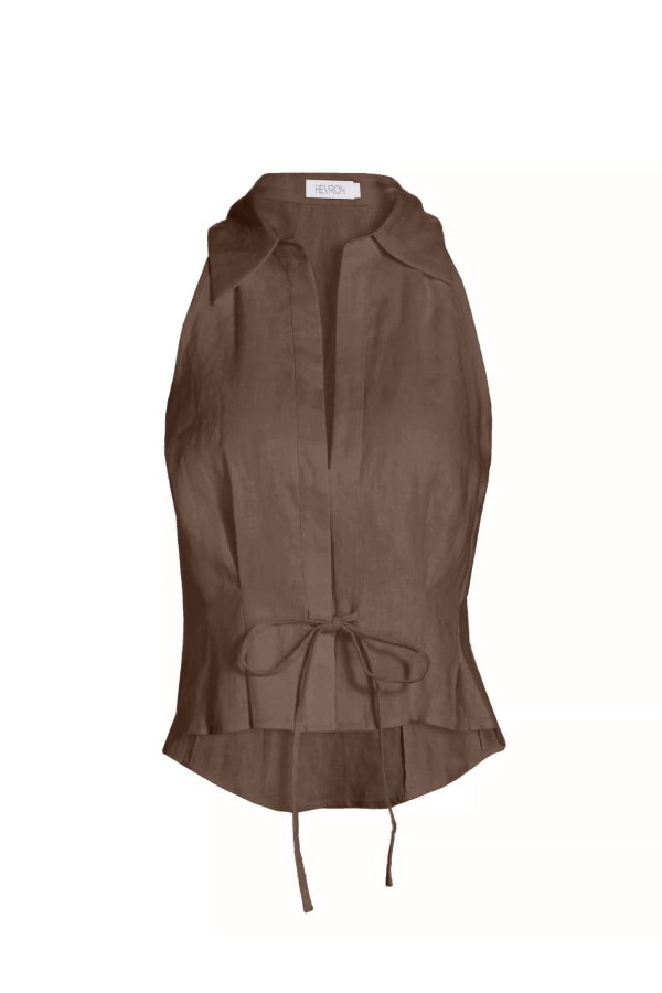 Hevron Sloan Vest - Chocolate