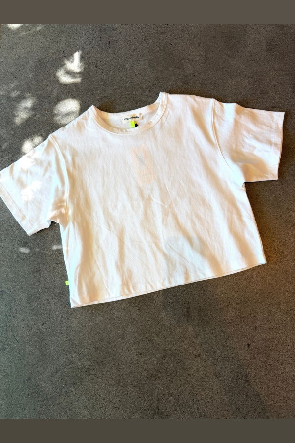 WAVEKELLY Short Sleeve Cotton Linen Tee