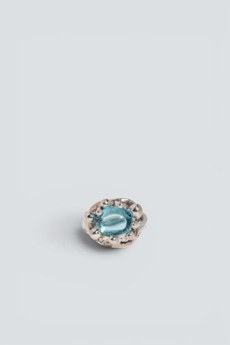 Mondo Mondo Diva Ring - Sterling Silver White Crystal | Garmentory