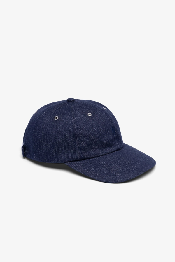 Norse Projects Broken Twill Cotton Linen Denim 6 Panel Cap