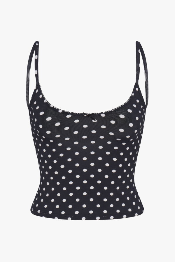 Rat Boi Scoop Back Cami in Domino Dot