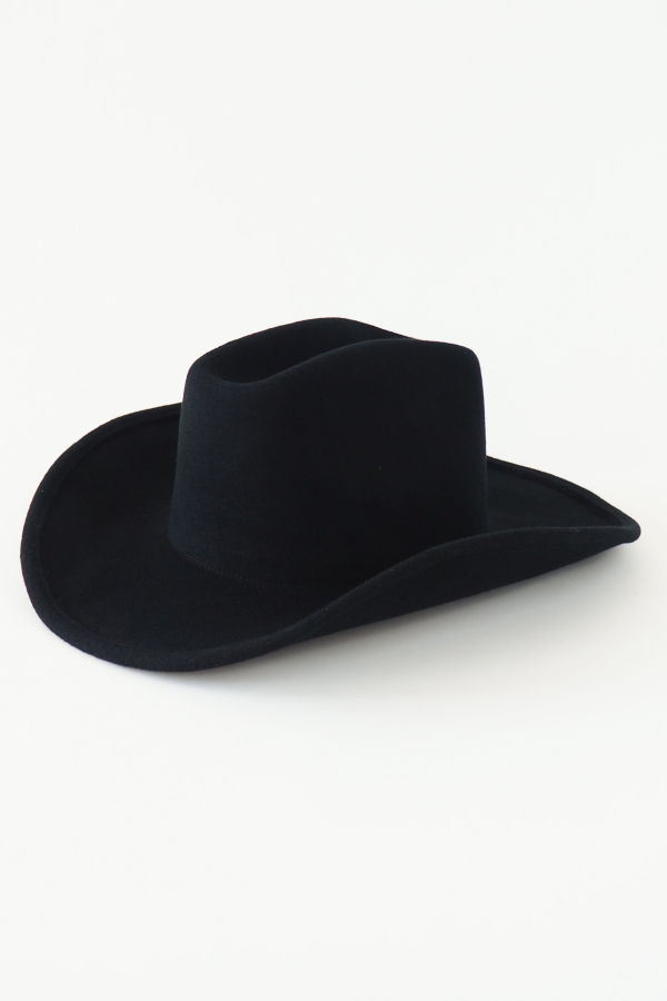 Clyde Cowboy Hat - Black Wool