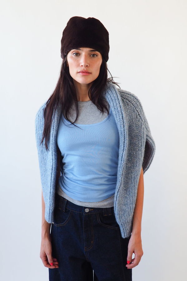 Clyde Faux Fur Toque - Mink