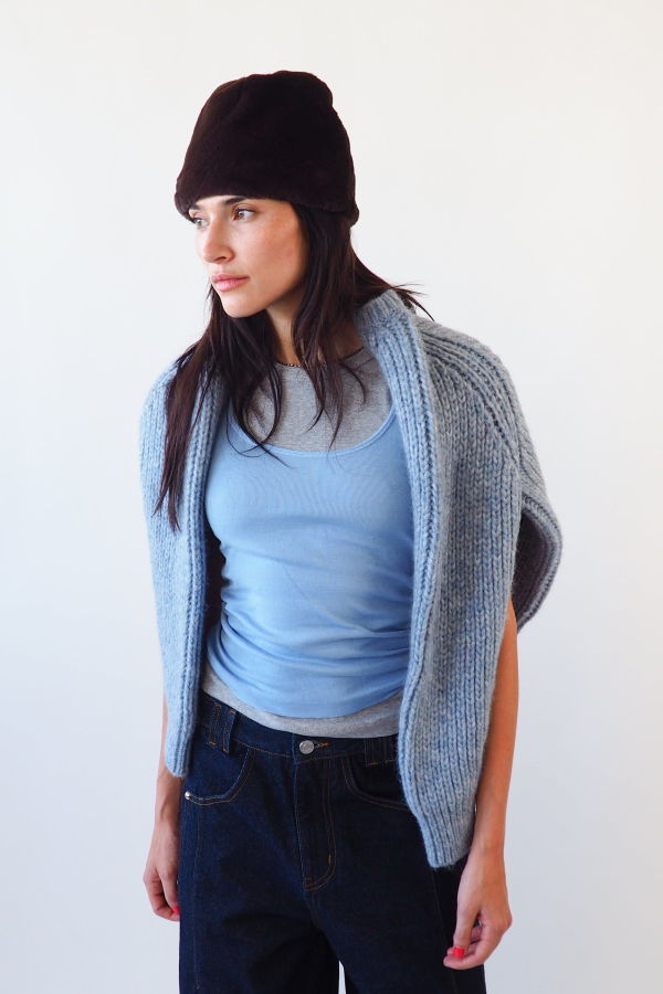 Clyde Faux Fur Toque - Mink