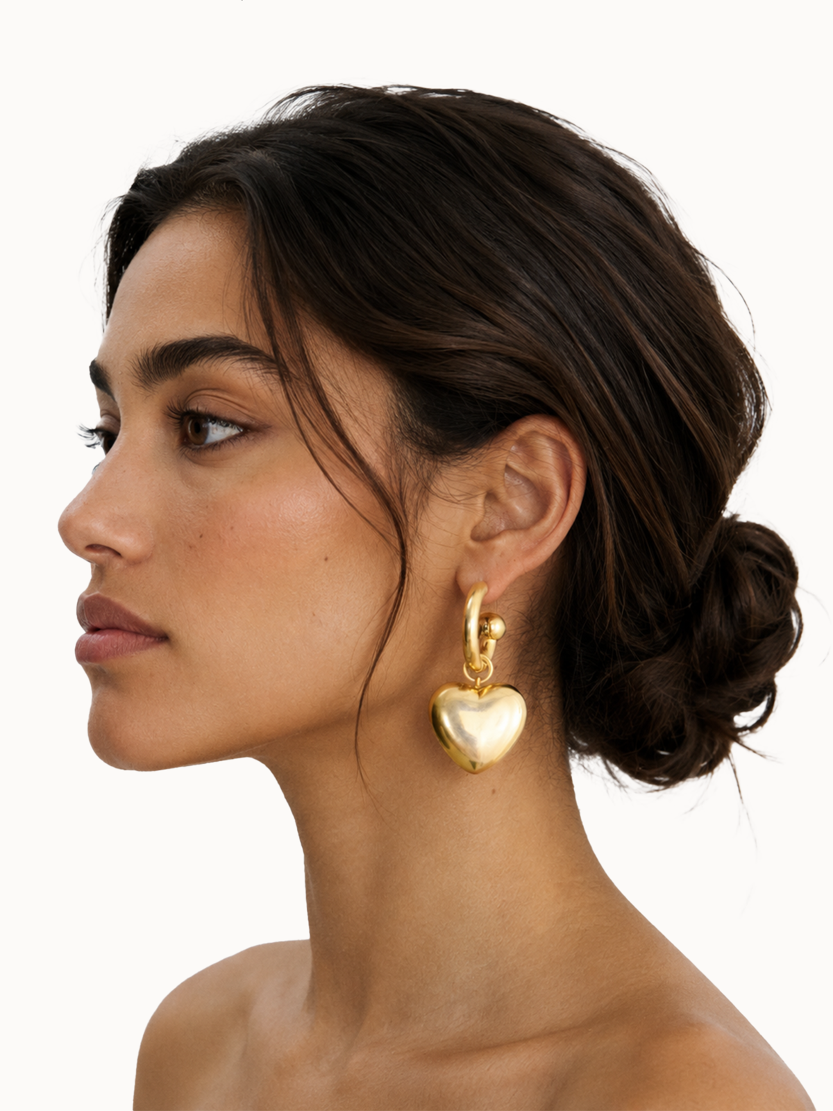 Rachel Comey Amour Hoop Earring - Vintage Gold - Image 2 of 2