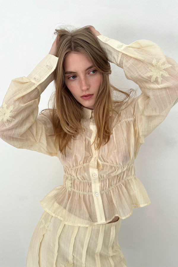 SAEMDI Kaia Shirt - Butter Yellow