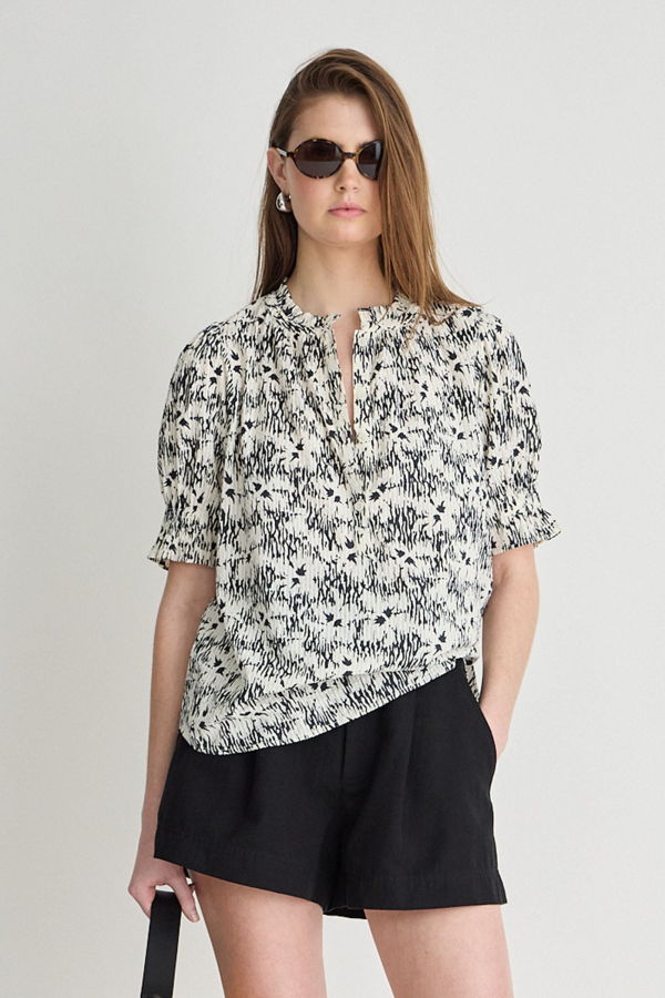 Apiece Apart Textured Los Altos Top - Tropical Midnight