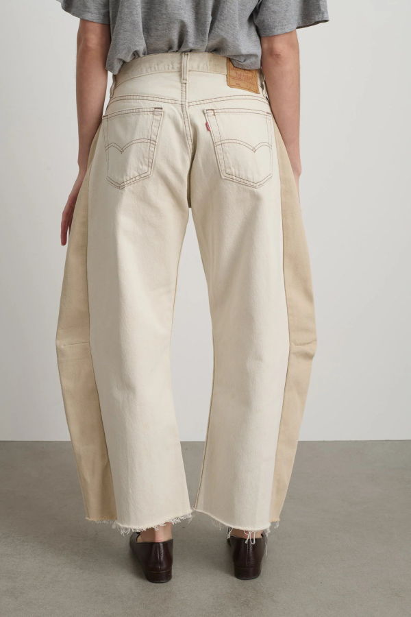 B Sides Vintage Ecru Lasso Barrel Jeans